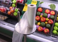Изготовленный на заказ стальной супермаркет разделяет двойной головной пластичный держатель мешка бакалеи