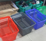Розничная пластиковая корзина для товаров руки плода, выдалбливает вне корзины руки покупок хранения
