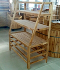Деревянные шельвинг хранения магазина пекарни/стеллаж для выставки товаров Слатвалл для супермаркета