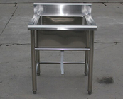 Промышленная нержавеющая сталь Shelving раковина мытья оборудования Restarant с отверстием крана