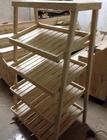 Полки дисплея изготовленного на заказ хлеба деревянные розничные/деревянные стеллажи для выставки товаров пекарни